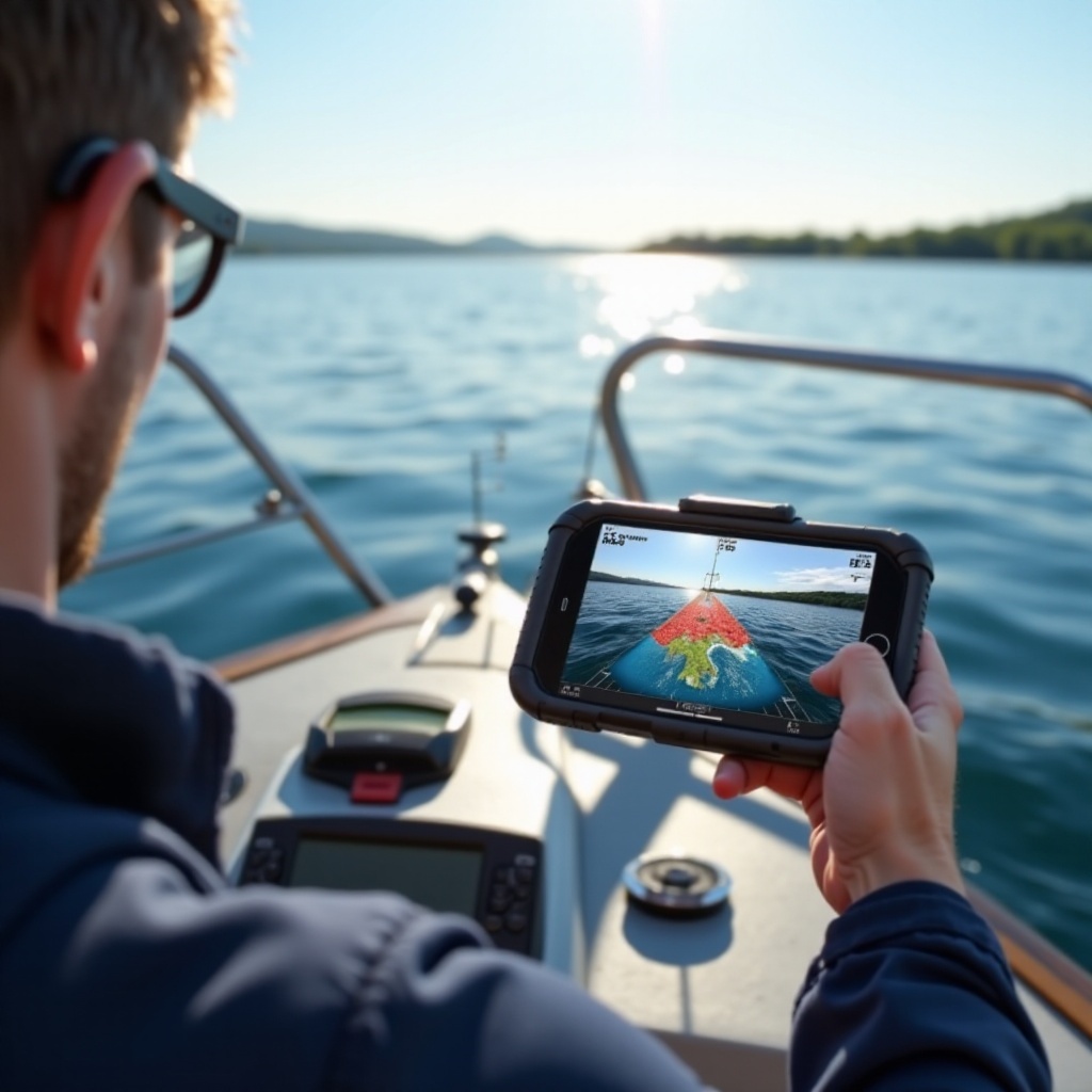 sondeur gps bateau pour smartphone