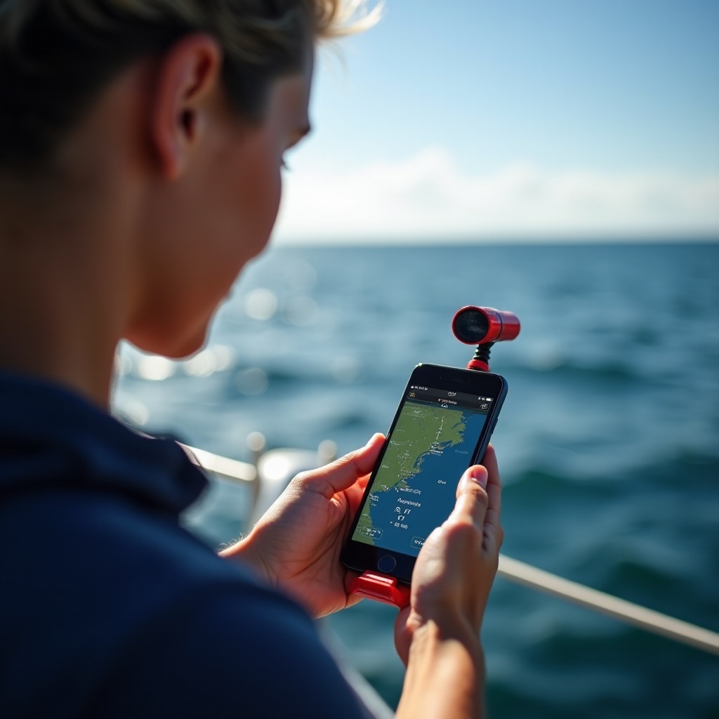 sondeur gps bateau pour smartphone